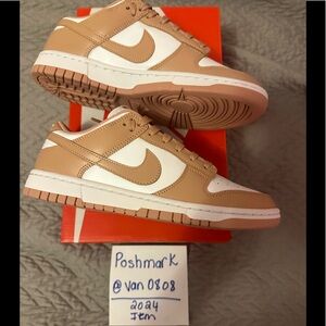 Nike Women's Dunk Low White / Rose Whisper size 8.5